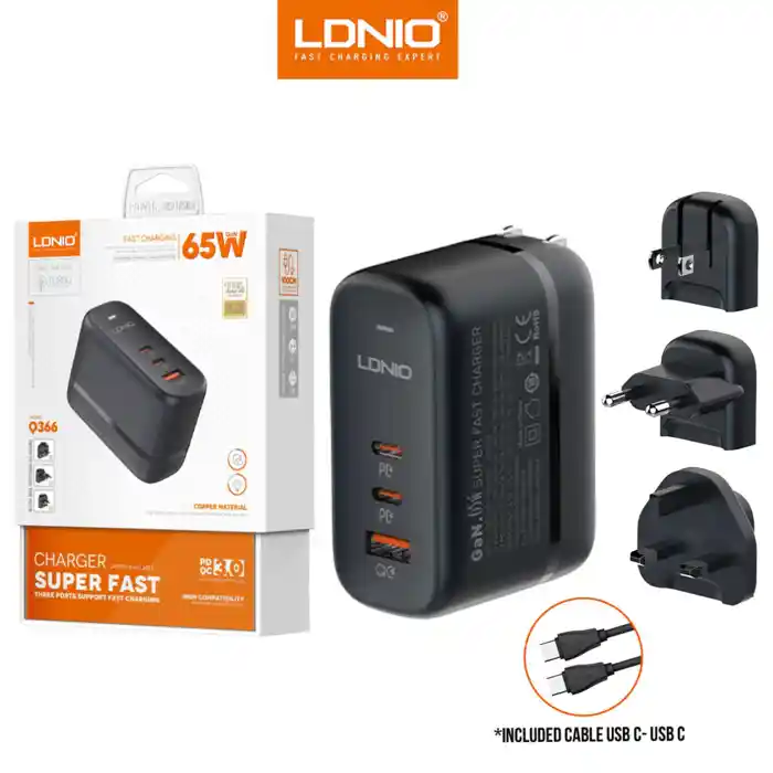 LDNIO Q366 65W GaN Supper Fast Charger